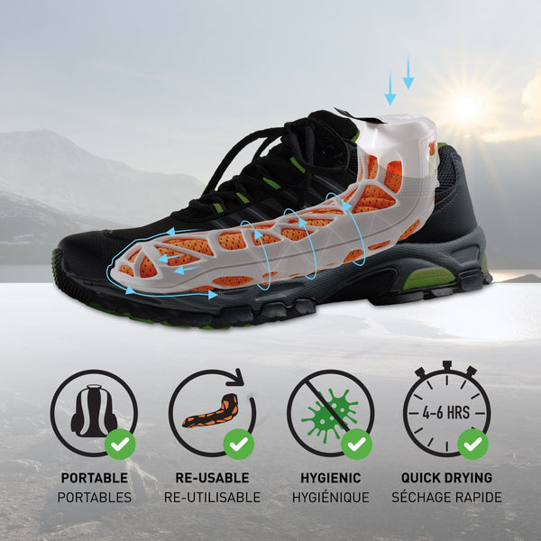 Drysure Active the Non Electric Shoe Dryer White & Orange DRYSURE