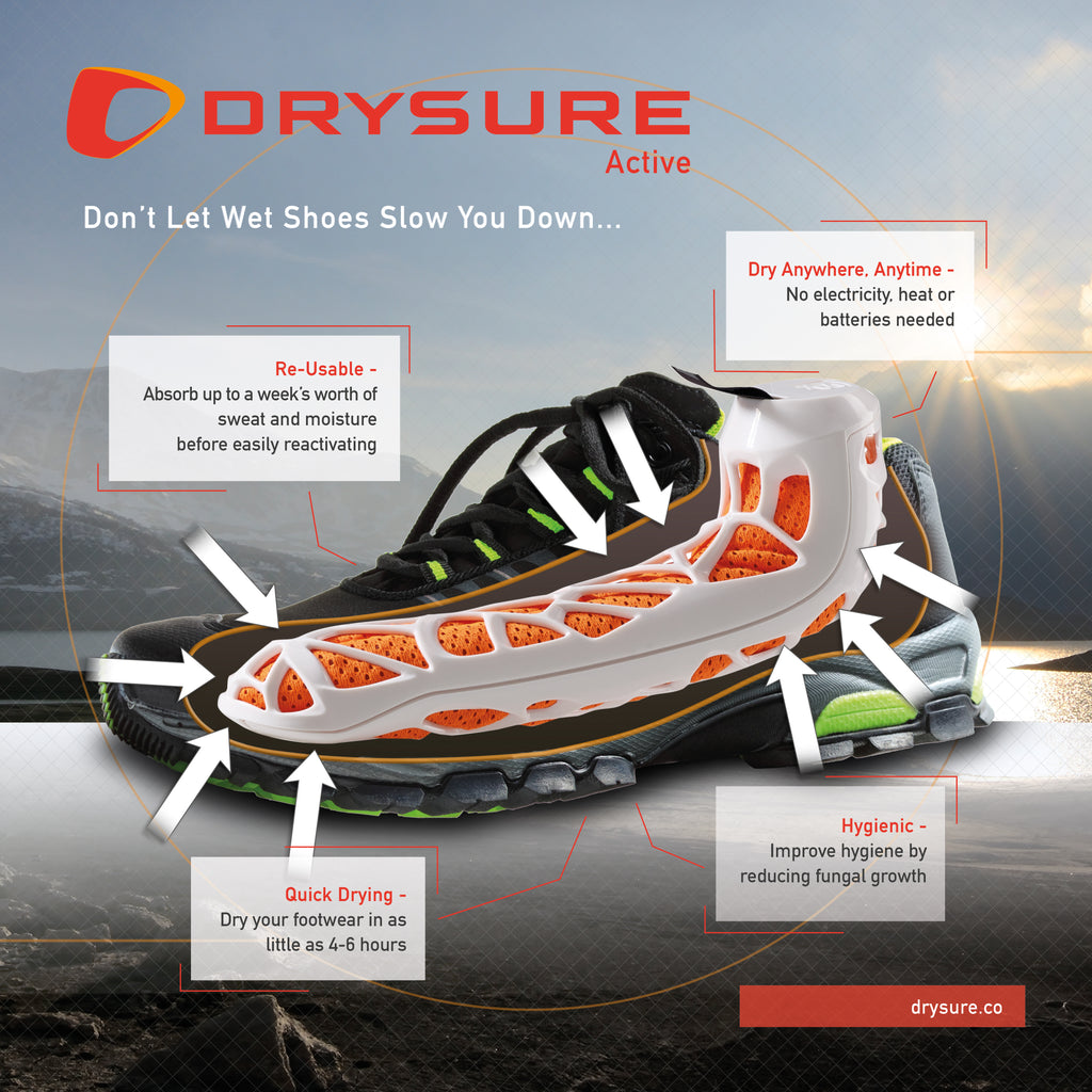 Black & Orange Drysure Active